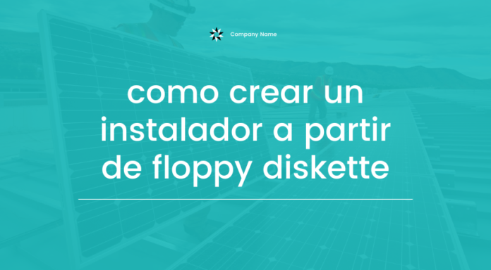 como crear un instalador a partir de floppy diskette